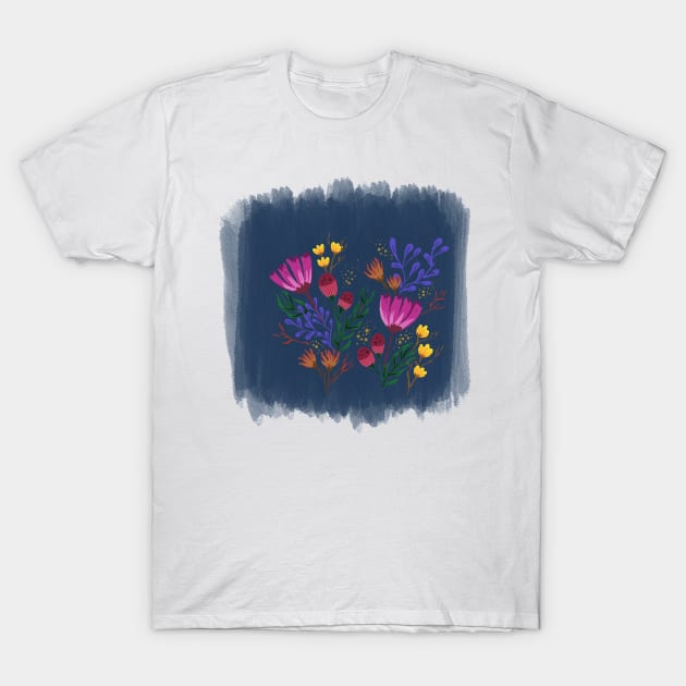 Floral for All T-Shirt by Artbynikitachawda